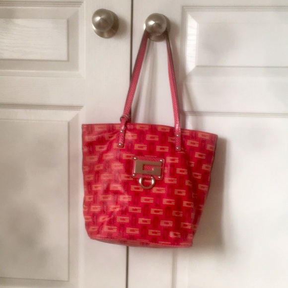 Guess Tote Bag 🔥 Excellent Condition with Multiple Pockets - Picture 3 of 7